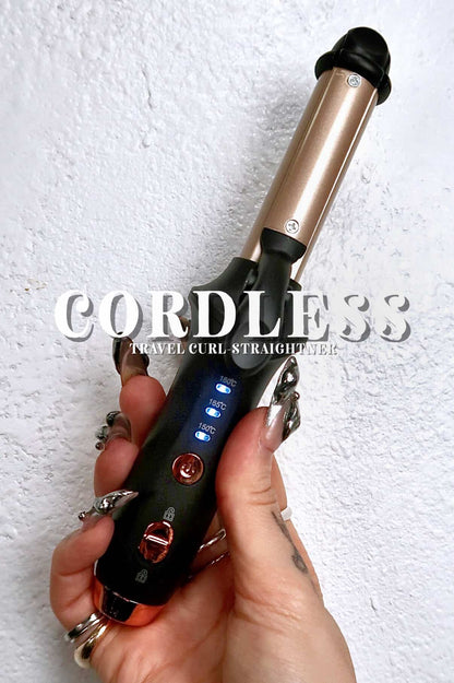 Unplugged: Cordless Travel Curl & Straightener Iron